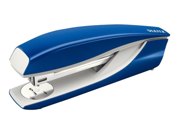 Leitz - Stiftemaskin - 40 ark / 4 mm - 24/6, 26/6, 24/8 - plast, metall - blå
