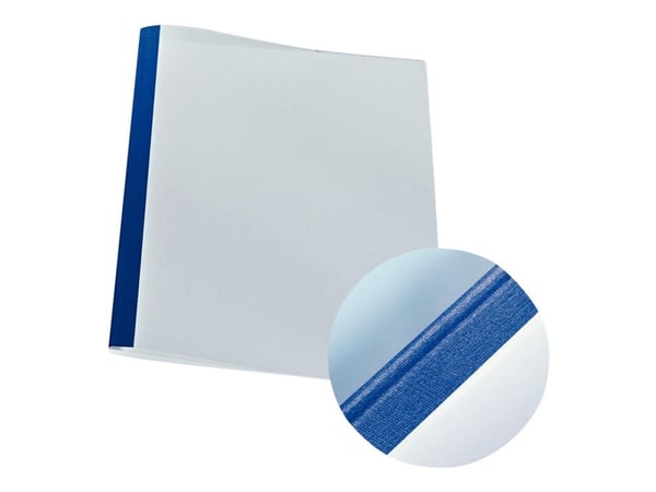 Leitz - 1.5 mm - A4 (210 x 297 mm) - 15 ark - gjennomsiktig, lintøy - 80 g/m² - termobindeperm - for P/N: 177182, 17784