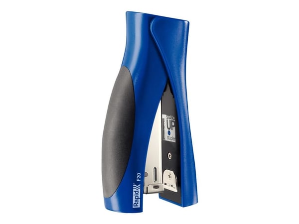 Rapid Fashion StandUP Ultimate NXT - Stiftemaskin - 20 ark / 2 mm - 24/6, 26/6 - metall, ABS-plast - titanblå