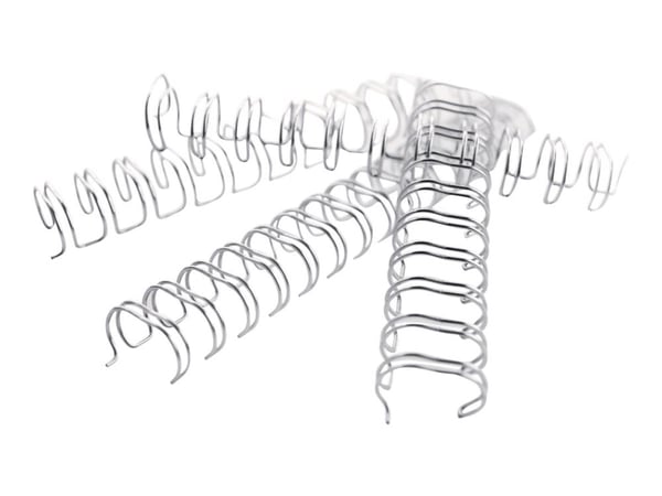 GBC WireBind - 11 mm - 34 ringar - A4 (210 x 297 mm) - 100 ark - silver - 100 stk pärmspiral - för WireBind W20, W25E; Rexel WB606