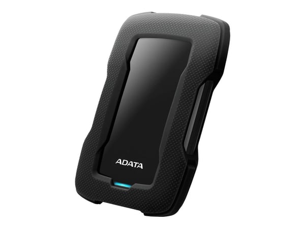 ADATA HD330 - Harddisk - 2 TB - ekstern (bærbar) - USB 3.1 - 256-bit AES - svart