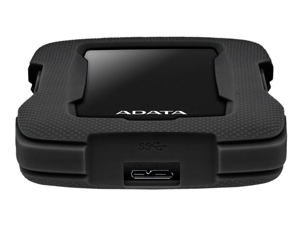 ADATA HD330 - Harddisk - 2 TB - ekstern (bærbar) - USB 3.1 - 256-bit AES - svart