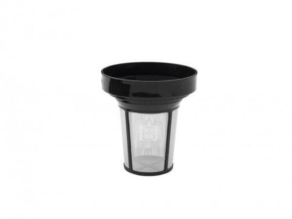 Bredemeijer 1421, Teapot filter, Muovi, Ruostumaton teräs, Musta, Ruostumaton teräs, Tiheä verkko, 1 kpl