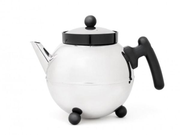 Bredemeijer 1421, Teapot filter, Muovi, Ruostumaton teräs, Musta, Ruostumaton teräs, Tiheä verkko, 1 kpl
