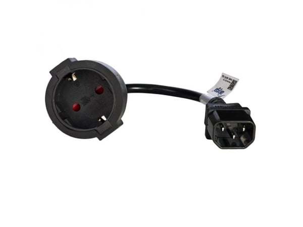 Akyga Pro Series - Strømforlengelseskabel - CEE 7/4 (hunn) til IEC 60320 C14 - 250 V - 10 A - 15 cm - svart