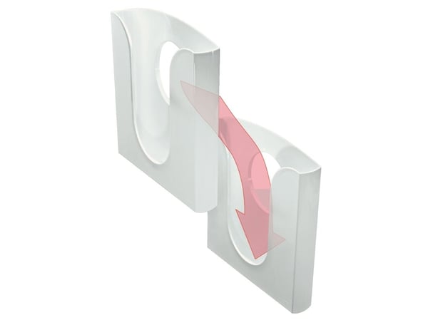 Leitz Lokerikko Presenter, Muovi, Läpinäkyvä, A4, 255 mm, 45 mm, 280 mm