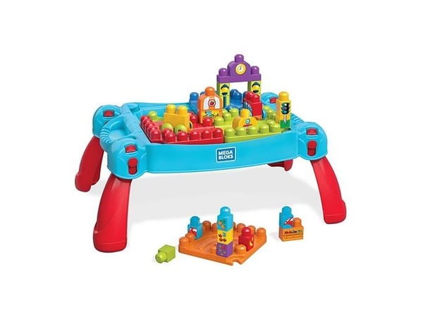MEGA BLOKS Build ''n Learn Table, Rakennuspakkaus, 1 vuosi/vuosia, Muovi, 30 kpl, 3,41 kg