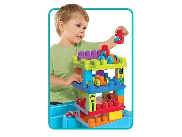 MEGA BLOKS Build ''n Learn Table, Rakennuspakkaus, 1 vuosi/vuosia, Muovi, 30 kpl, 3,41 kg