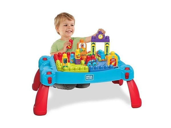 MEGA BLOKS Build ''n Learn Table, Rakennuspakkaus, 1 vuosi/vuosia, Muovi, 30 kpl, 3,41 kg