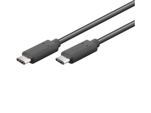 MicroConnect - USB-kabel - USB-C (hann) til USB-C (hann) - USB 3.2 Gen 2 - 5 - 20 V - 5 A - 2 m - USB Power Delivery (100 W) - svart