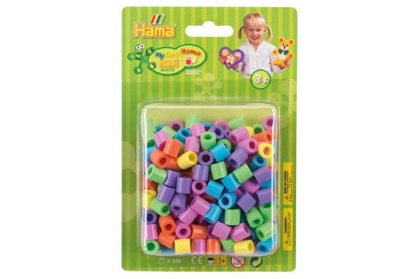 Hama maxi perler i blister 250 stk. mix 50