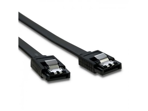 Qoltec - SATA-kabel - Serial ATA 150/300/600 - SATA (hann) til SATA (hann) - 50 cm - svart