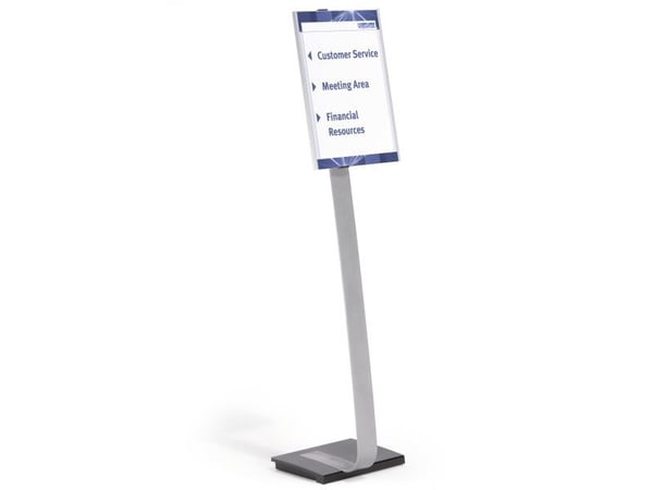 Durable 481323, Informasjonsvisning, A3, Akryl, Sølv, Horisontal/vertikal