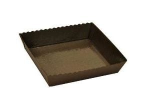 Kageform Easy Bake 150x140x37 mm Karton med PET Brun,480 stk/krt