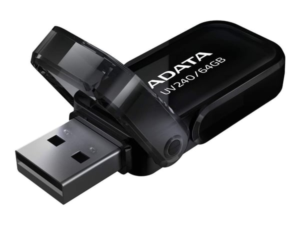 ADATA UV240 - USB flashdrive - 64 GB - USB 2.0 - sort