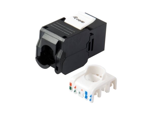 Equip 769226, RJ-45, LSA, Musta