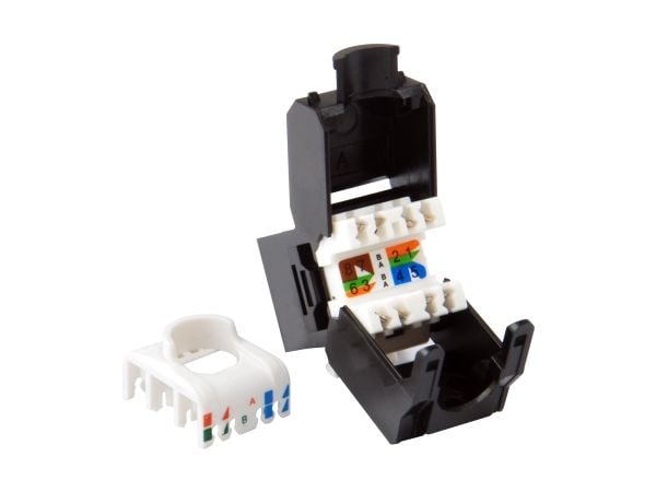 Equip 769226, RJ-45, LSA, Musta
