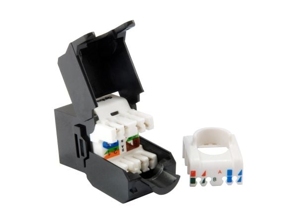 Equip 769226, RJ-45, LSA, Musta