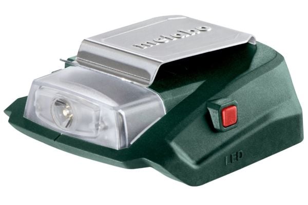 Metabo PA 14.4-18 LED-USB, Batterilader, Lithium, 18 V, Metabo, Grønn, Rød, Sølv, AC
