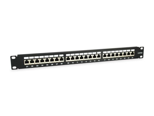 Equip 326625, RJ-45, Cat6a, Sort, 1U, RoHS, CE