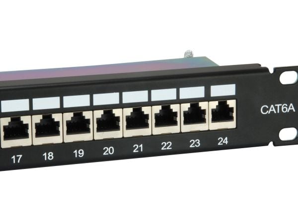 Equip 326625, RJ-45, Cat6a, Sort, 1U, RoHS, CE