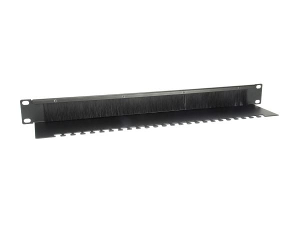 Equip 327413, Børstepanel, Sort, 1U, CE, 48,3 cm (19"), 482,6 mm