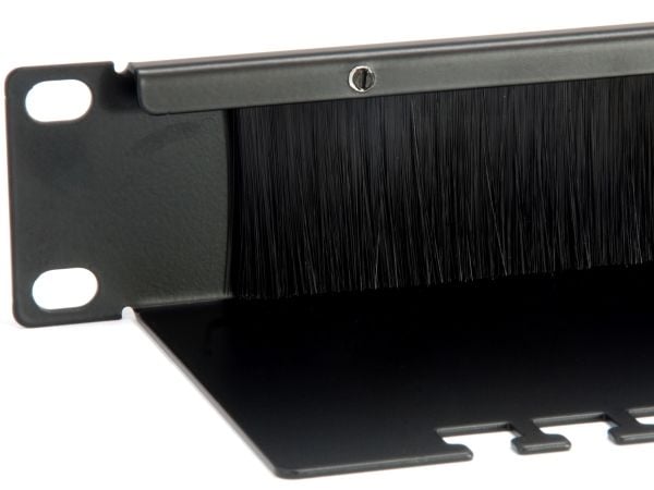 Equip 327413, Børstepanel, Sort, 1U, CE, 48,3 cm (19"), 482,6 mm