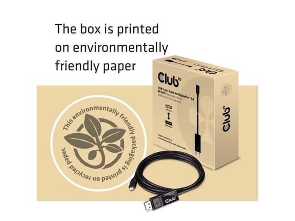Club 3D CAC-1557 - Extern videoadapter - USB-C - DisplayPort