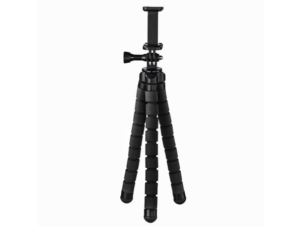 Hama Flex, Smarttelefon/actionkamera, 3 ben, Sort, aluminium, 26 cm, 9 cm