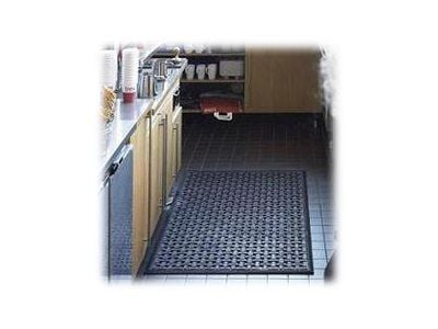 Matting Comfort Flow - Gulvmatte for arbeidsområde - rektangulær - 85 x 56 cm - svart