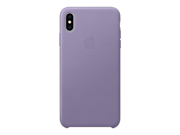Apple Smart - Baksidedeksel for mobiltelefon - lær - lilla - for iPhone XS Max