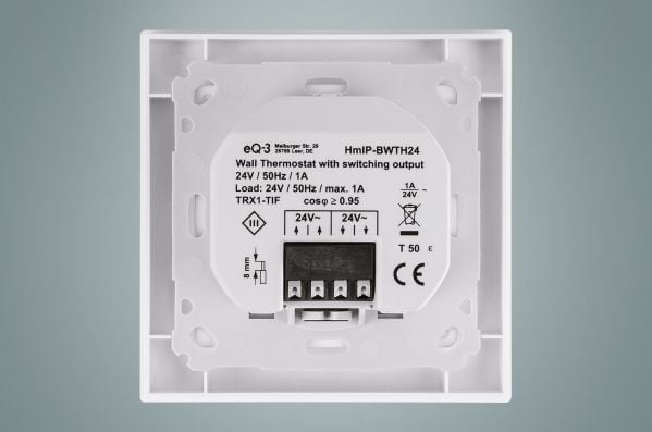 Homematic IP HmIP-BWTH24, RF, Vit, IP20, 160 m, LCD, 24 V