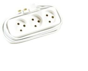 Microconnect GRUELU3H015, 1,5 m, Tyyppi K, Tyyppi K, Valkoinen, 3 AC-pistorasia(a), 58 g