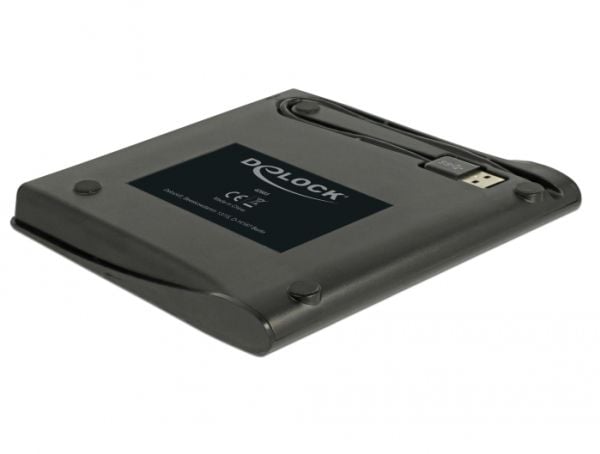 Delock 5,25" eksternt kabinett Ultra Slim SATA > USB 3.0 - Lagringspakning - SATA - USB 3.0 - sort
