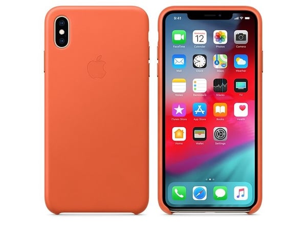 Apple Smart - Baksidedeksel for mobiltelefon - lær - solnedgang - for iPhone XS Max