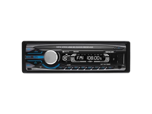 Sencor SCT 5017BMR - Vogn - digitalmottaker - i instrumentbordet - Enkelt-DIN - 40 watt x 4