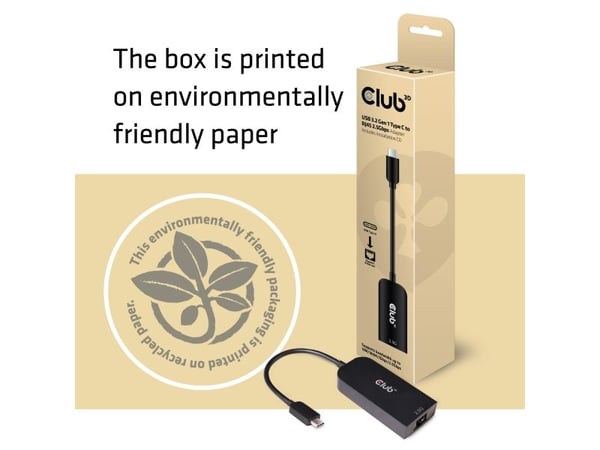 Club 3D - Nettverksadapter - USB-C 3.2 Gen 1 - 2.5GBase-T