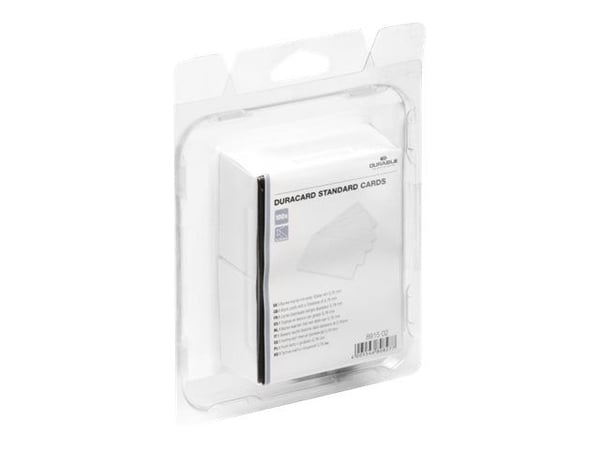 DURABLE DURACARD STANDARD - Polyvinylklorid (PVC) - 760 mikroner - 53.98 x 86.6 mm 100 kort kort - for DURACARD ID 300
