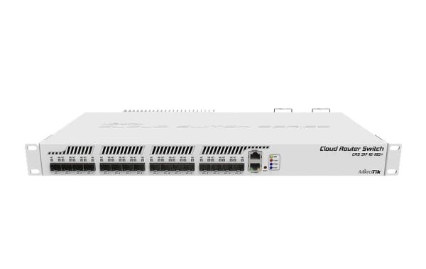 MikroTik Cloud Router Switch CRS317-1G-16S+RM - Switch - L3 - Styrt - 16 x SFP+ + 1 x 10/100/1000 - rackmonterbar - AC 100 - 240 V