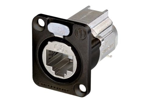 Neutrik NE8FDX-Y6-B RJ45 dataliitin etherCON D-sarja NE8FDX-Y6-B Liitäntä, suora Napaisuus: 8P8C Musta 1 kpl