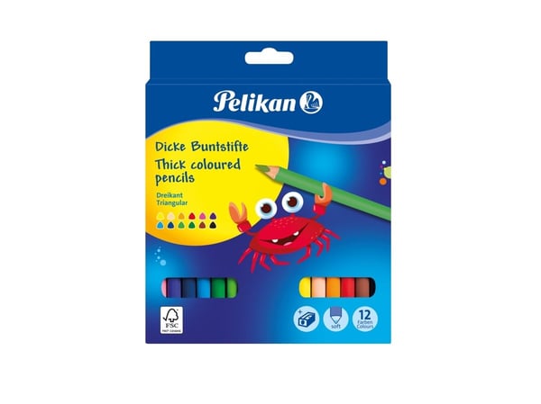 Pelikan 700160, Monivärinen, 12 kpl