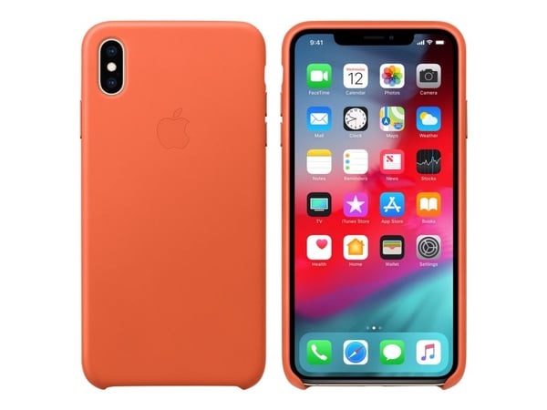 Apple Smart - Baksidedeksel for mobiltelefon - lær - solnedgang - for iPhone XS Max