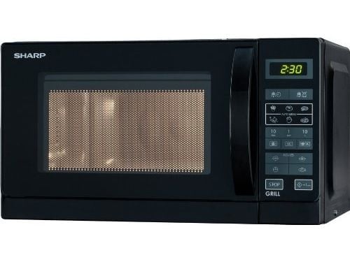 Sharp R-642(BK)W - Mikrovågsugn med grill - 20 liter - 800 W - svart