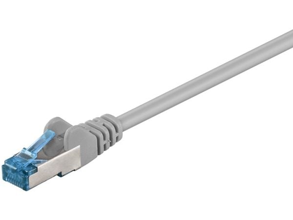 MicroConnect - Nettverkskabel - RJ-45 (hann) til RJ-45 (hann) - 50 m - 6 mm - S/FTP - CAT 6a - halogenfri, rund, flertrådet - grå