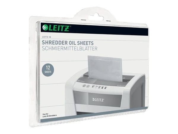 Olieark til Leitz IQ makulator - (12 ark)