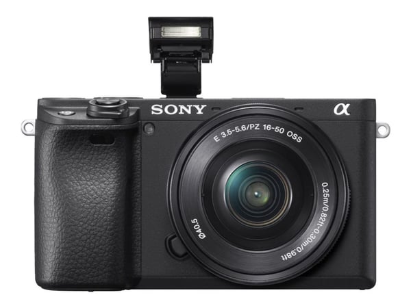 Sony a 6400 + SELP1650, 24,2 MP, 6000 x 4000 pikseliä, CMOS, 4K Ultra HD, Kosketusnäyttö, Musta