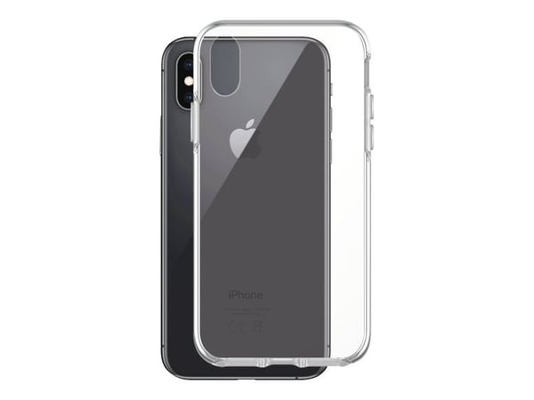 Matkapuhelimen takakansi - lasi (9H), termoplastinen polyuretaani (TPU) - kirkas - Apple iPhone XS Maxille