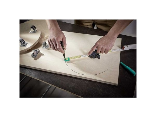 wolfcraft GmbH 5221000, Plast, Imperisk, Metrisk, Sort, Grønn, CE