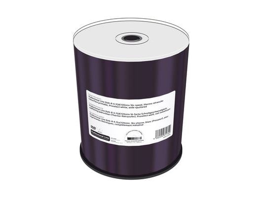 MediaRange Professional Line - 100 x DVD-R - 4.7 GB (120 min) 16x - hvit - skrivbar innerring, gjenoverførbar termoskrivbar overflate - murstein