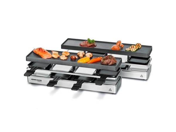 Rommelsbacher RC 1600, 8 person(er), Aluminium, 2 zone(s), Svart, Sølv, Rektangulær, Status